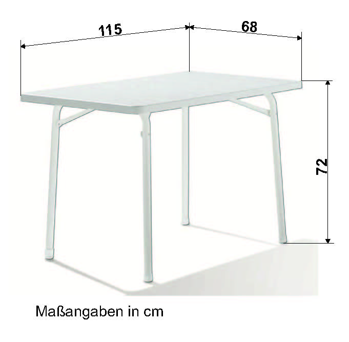 Table Pliante Plateau MECALIT-PRO Marbre Blanc Pieds Blanc 150 x 90 cm  SIEGER - Achat/vente table de jardin pliante Sieger